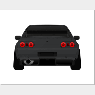 R32 rear Dark-grey Posters and Art